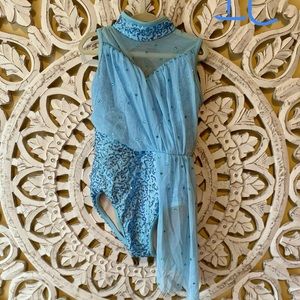 Blue Dance Costume, IC intermediate child.
